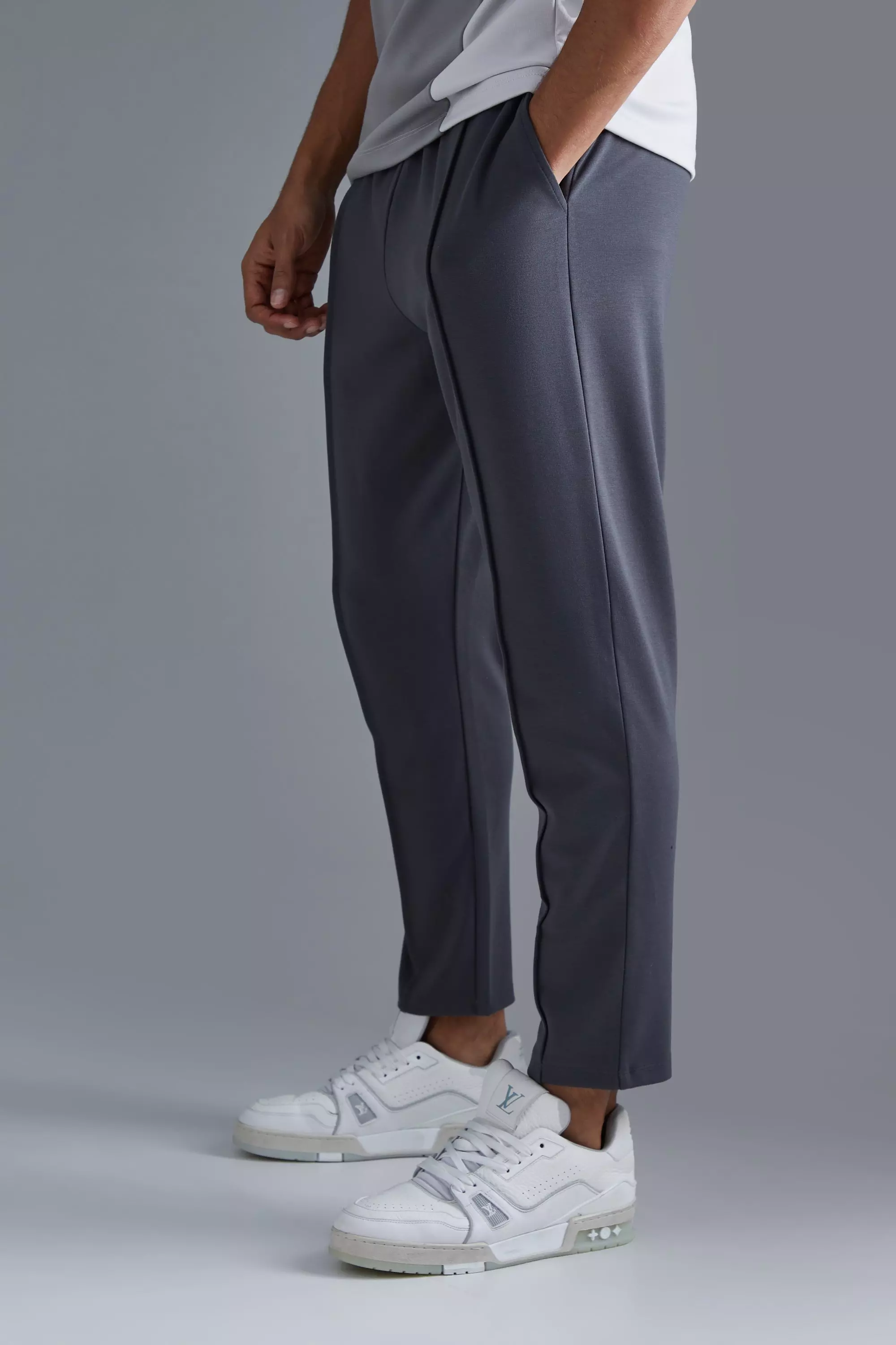 Mens cropped jogger sales pants